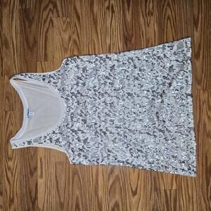 Express Sequin Cream Top Size Small - New without tags!